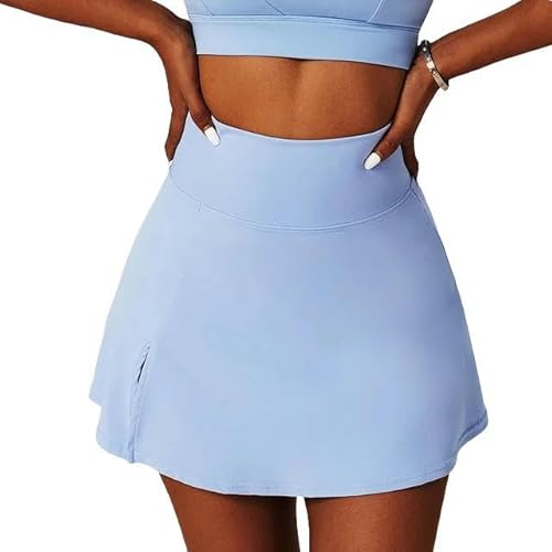 Wshtrsyh Mini Sports Skirt Workout Tennis Skirts for Women Dancing Fitness Shorts High Waist Running Skorts
