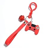 ❉Menge: 1 Stück.  Schlüsselanhänger aus strapazierfähigem PVC, mit Griff, für Videospiel-Controller, Modeschmuck