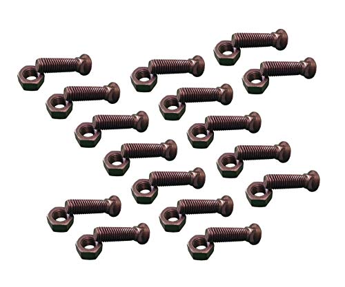 16 - Plow Bolt & Nut for Blades/Cutting Edge, 3/4-10X2 1/2 - Grade 8, Dome Head