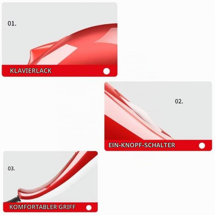 Hand Rückenmassagegerät, Tiefengewebs Percussion Massagegerät in Delfinformtragbares,Massage Delfin mit 3 Köpfen für Nacken und Schulter lindert Müdigkeit (EU)