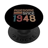 Photo Gallery retro 77° compleanno awesome since 1948 popsockets popgrip adesivo Photo Gallery retro 77° compleanno awesome since 1948 popsockets popgrip adesivo