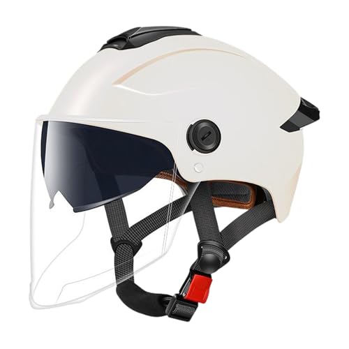 Casco para Patinete eléctrico con Parabrisas, Cascos para Adultos para Hombre y Mujer, Casco de Seguridad de Alta protección para Bicicletas eléctricas, patinetas, monopatines y Motocicletas