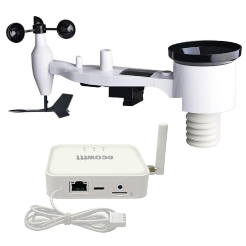 ECOWITT Wetterstation GW3002, 7 in 1 Funk wetterstation mit Außensensor WS69 + 3 in 1 WiFi/Kabel-Gateway GW3000 mit SD-Kartenanschluss, Wettervorhersage für Haus und Garten 868 MHz ECOWITT Wetterstation GW3002, 7 in 1 Funk wetterstation mit Außensensor WS69 + 3 in 1 WiFi/Kabel-Gateway GW3000 mit SD-Kartenanschluss, Wettervorhersage für Haus und Garten 868 MHz
