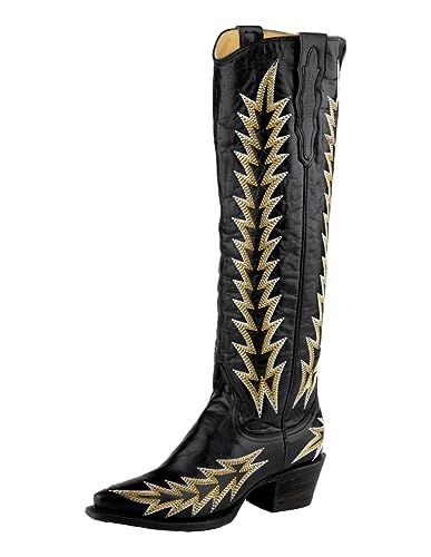 Stetson Western Boots Womens Sarah 9 B Black 12-021-9105-0811 BL