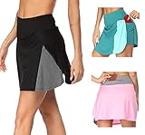 sportrock mieten Außendesign ❤ Breite elastische Waistband. Kontrastfarbenes Design. Öffne Rockaußenseite.