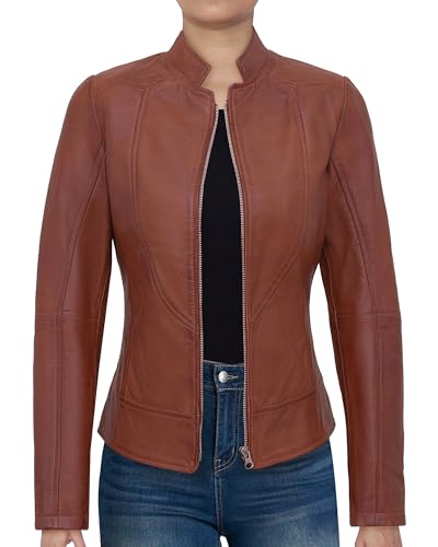 Casual Leather Jackets For Women - Real Lambskin Stylish Casual Womens Leather Jacket2