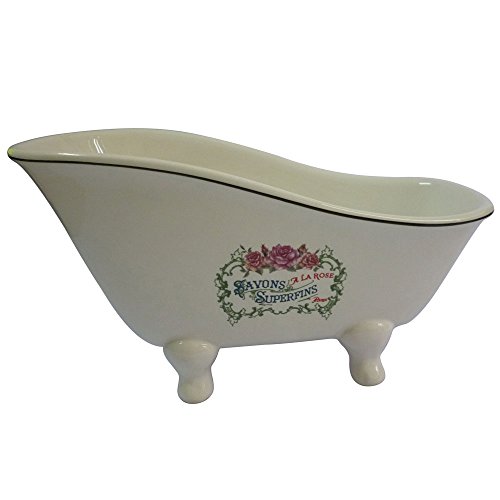 Kingston Brass BATUBSRW Aqua Eden Mini Ceramic Slipper Bathtub, 8-1/16-Inch x 3-7/8-Inch x