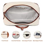 Weekender Bag for Women, Large Overnight Bag Canvas Travel Duffel Bag Carry On Tote with Shoe Compartment 21" 3Pcs Set - Image 5
