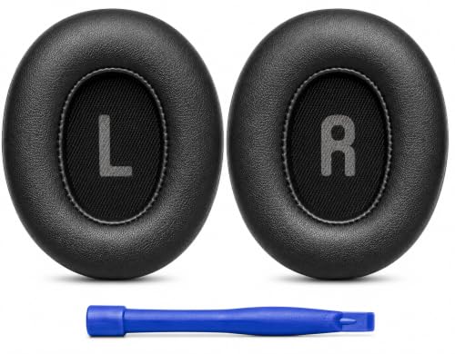 Image of Mizi Replacement Ear Pads Compatible with JBL Tune 700BT, 710BT, 720BT, 750BTNC, 760NC & 770NC Wireless Over-Ear Headphones, Soft Protein Leather Ear Cushions with High-Density Memory Foam, Black