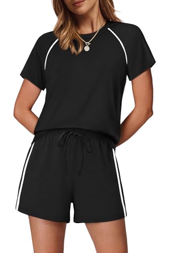Sampeel 2 Piece Sets for Women Summer Lounge Matching Sets Airport Vacation Outfits Spring Fashion Clothes