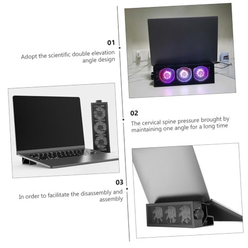 Base para Laptop Happyyami con Ventilador y Soporte Ajustable miniatura 3