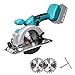 Produktbild Bürstenlose Mini Kreissäge,Mellif Akku Handkreissäge für Makita 18 V Li-Ion Akku mit 2 Sägeblättern,400W Motor aus reinem Kupfer, 6900RPM, Ideal für schneiden Holz-(ohne Akku)