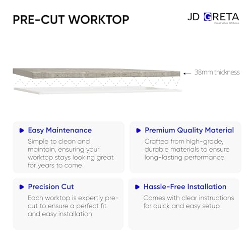 JD Greta Fixed Height 1000mm Kitchen Sink Base Cabinet Floor Unit (Without Worktop) – White Gloss - Image 9