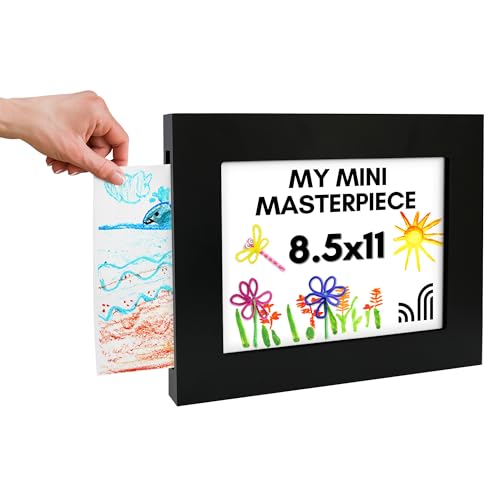Americanflat 8.5x11 Slide-In Kids Art Frame - Black by Americanflat - Used condition - US$11.59