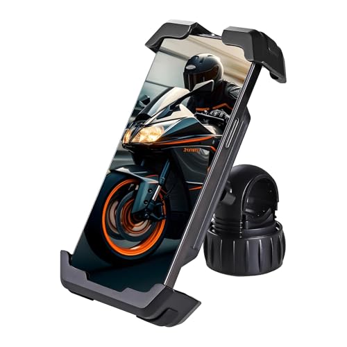 Lmkai Motorcycle Phone Mount Holder,Bike Phone Holder Handlebar, Motorcycle Handlebar Phone Mount Compatible with Samsung Galaxy S25Ultra/S25/S24+/S23/S22+/S21,Z Fold 6/5/4,A14/A15/A16