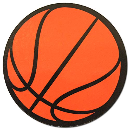 Set de 12 imanes decorativos baloncesto naranja miniatura 2