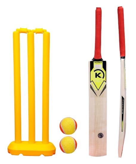 Junior Kids Cricket Set-1 Bat 3 Wickets 1 Base 1 Ball (Size 3 for 5-8Yr) Cricket Kit (B0CDHLJFLR) Amazon Price History, Amazon Price Tracker