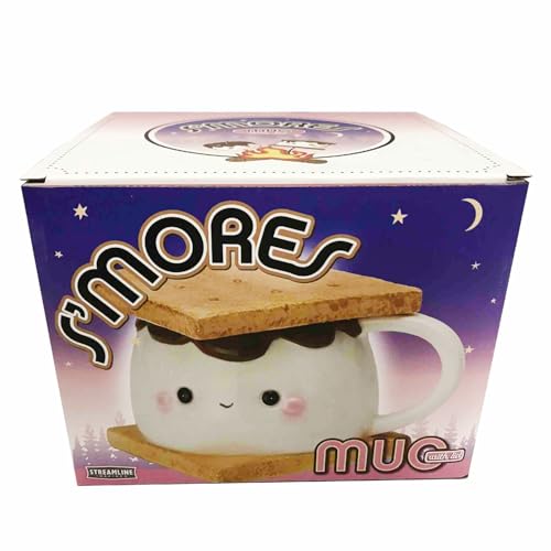 Taza de cerámica Marshmallow S'more con tapa miniatura 4
