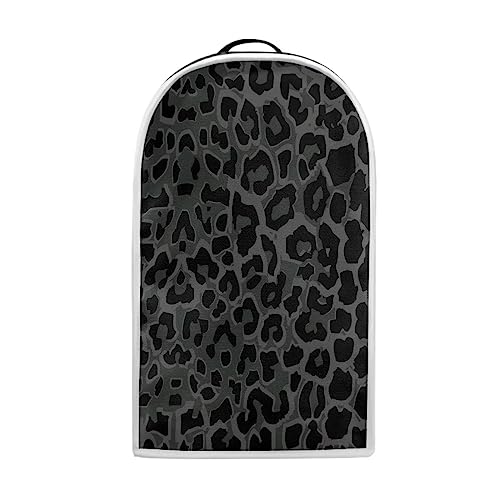Image of Talayituse Black Leopard Print Blender Dust Cover, Fingerprint Protection Cover for Stand Mixer or Coffee Machine, Home Kitchen Appliance Cover for Stain Dust Resistant Supplies