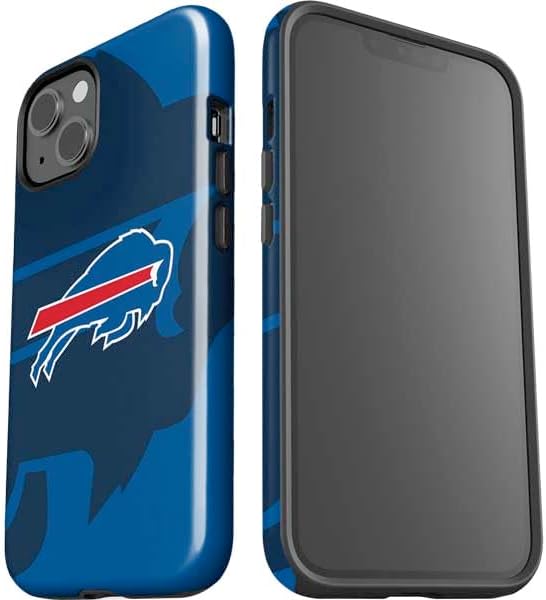 Skinit Impact Phone Case Compatible with iPhone 15 - Officially Licensed NFL Buffalo Bills Double Vision Design