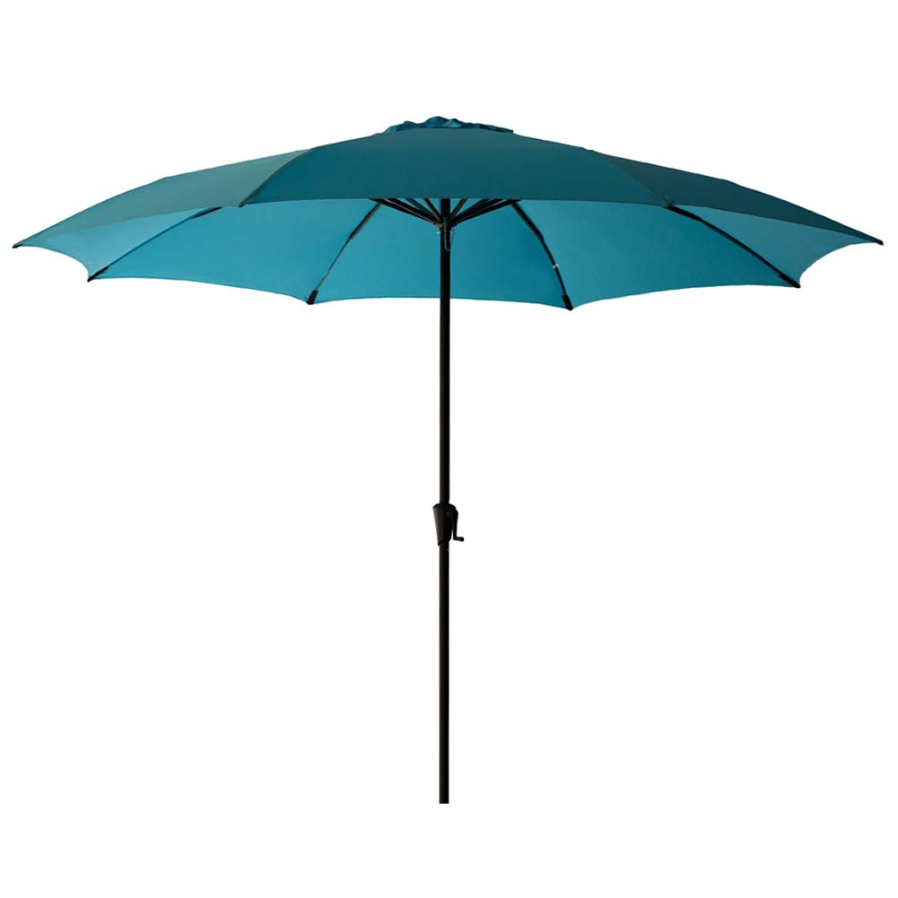 Amazon Com Flame Shade 11 Ft Outdoor Patio Market Umbrella Aqua Blue Garden Outdoor