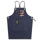 delantales de cocina artesanales precios .Este excelente delantal protector está hecho a mano con tela de alta calidad, suave y transpirable, antiincrustante y resistente a la abrasión, fácil de limpiar, fácil de limpiar, fácil de usar y libre de ajustar la longitud.