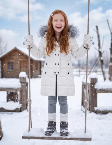 Image of ZSHOW Girls' Long Winter Coat Waterproof Warm Puffer Jacket Hooded Parka
