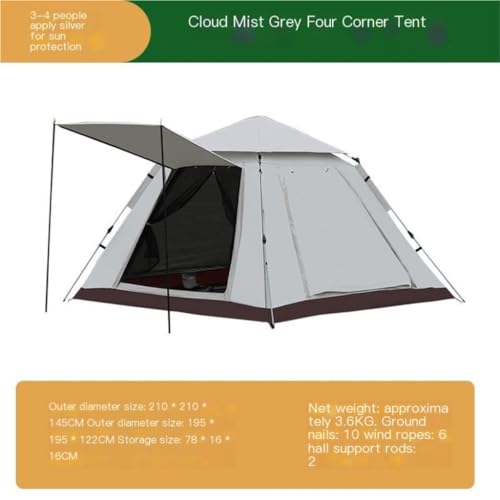 Carpa portátil automática ligera para camping 2 personas miniatura 2