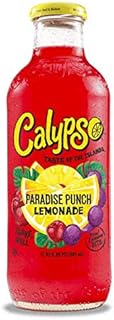 Calypso Lemonades 16 Ounce Glass Bottles 6 Pack (Paradise Punch Lemonade)