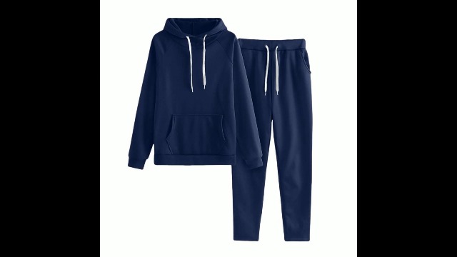 Tuta Donna Invernale Felpata Completo | Con Cappuccio, Pantaloni, Taglie Forti - 2