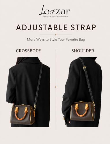 Image of Vachetta Bag Strap for LV Speedy Boulogne Noe and More, Black