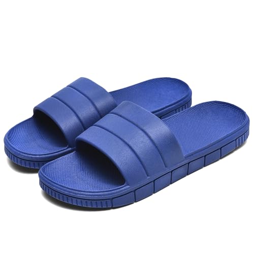 Image of clootess Shower Slide Shoes for Men and Women Home Sandal Bath Slipper Indoor House Pool College Dorm Non-Slip