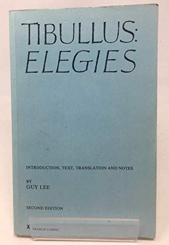 Elegies (Liverpool Latin texts) 090520509X Book Cover