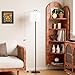 Modern Floor Lamp Simple Design with White Shade, Foot Pedal Switch, 60