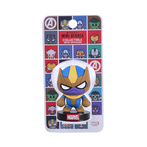 Image of Marvel Avengers Superheros PVC Collectible with Keychain | Thanos