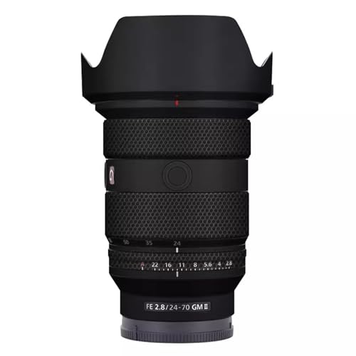 Funda Protectora Adhesiva para Lente de Cámara Sony FE 24-70mm F2.8 GM II - Acabado Mate Negro