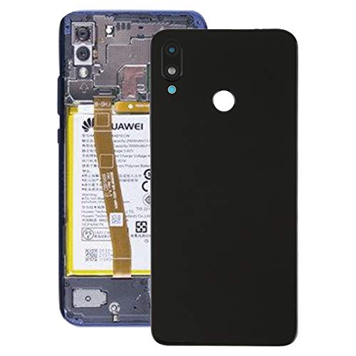 Vitre arrière Huawei Nova 3i noire comprenant objectif de remplacement