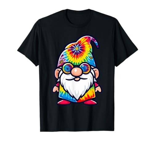 Discover Serenity with a Playful Retro Hippie Tie Dye Gnome T-Shirt 1 Discover Serenity with a Playful Retro Hippie Tie Dye Gnome T-Shirt