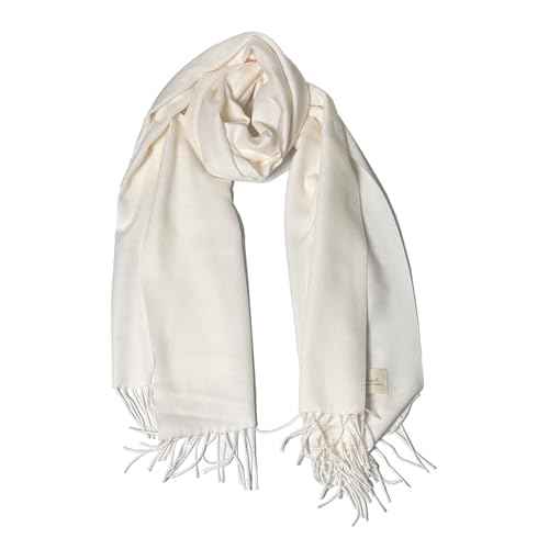 Winter Scarves for Women - White Wedding Shawls with Cashmere-like Handfeel, Warm and Stylish