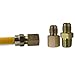Appliance Pros Flexible Stainless Steel Gas Line for Dryer, Gas Hose Connector Kit, Comes with 1/2