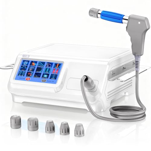 Image of 2026 upgraded Shockwave Therapy Machine Extracorporeal Physiotherapy Device for Pain Relief Deep Tissue Massager for Back, Elbow, Foot & Shoulder Non-Invasive, Painless, No Side Effects Q60-2