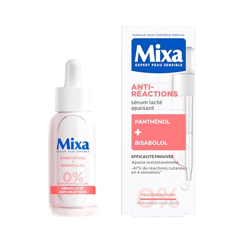 MIXA - Sérum Apaisant Anti-Réactions - Apaise Instantanément - -47% de Réactions Cutanées* - Sans Parfum, Sans Alcool - Panthénol + Bisabolol - Tous...