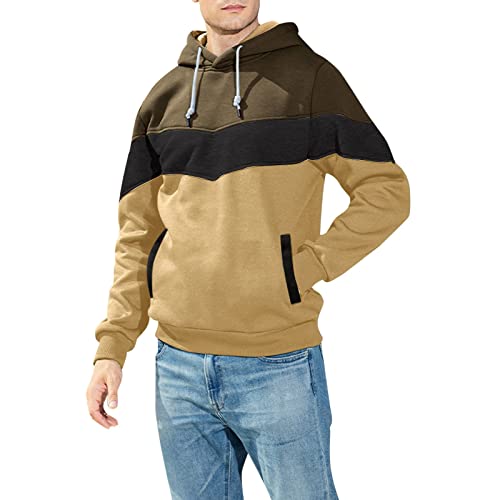 Sweat-shirt sweat bleu pour homme pull basique en tricot col rond coupe ample