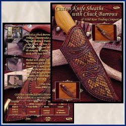 Wild Rose Trading Company Custom Knife Sheaths with Chuck Burrows DVD Leather Knife Video Instructional DVD Learning and