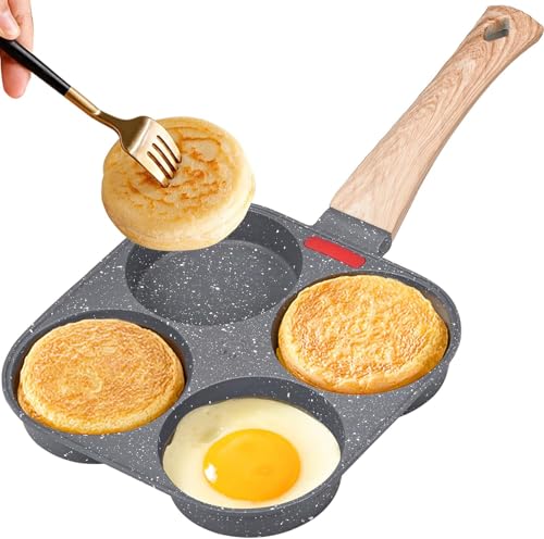 MINSHUXI 4 Intervalle Spiegeleipfanne, Aluminium Pancake Pfanne Antihaft Pfannkuchenpfanne Outdoor-Camping-Eierpfanne Haushaltspfannkuchenpfanne MINSHUXI 4 Intervalle Spiegeleipfanne, Aluminium Pancake Pfanne Antihaft Pfannkuchenpfanne Outdoor-Camping-Eierpfanne Haushaltspfannkuchenpfanne