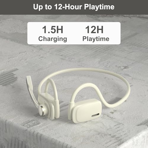 Image of Open Ear Bluetooth V5.4 Wireless Headphones with Noise Cancelling Mic