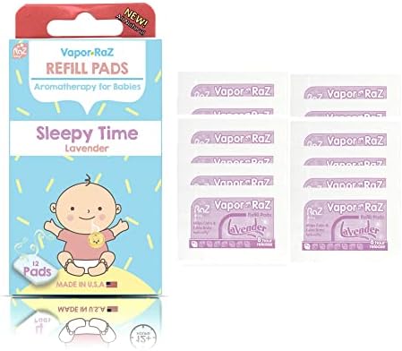 Razbaby Vapor-RaZ Refills/Baby Sleepy Time & Relax/Use at Home & on The go/All Natural Lavender Oils / 12 Refills