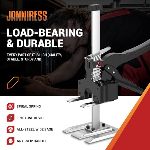 Image of 2 Pack Labor Saving Arm Jack Handle, 6.69 Inch Lift Height 440LBS Multifunctional Handheld Lifter Tool, Furniture Jack Height Adjuster for Cabinet Wall Tile Construction Installation