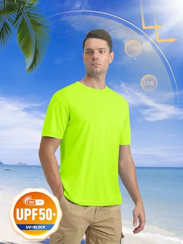 MAGCOMSEN Men's Short Sleeve UPF 50+ T-Shirt Quick Dry Rash Guard Athletic Running Swim Top Tee Performance Water Shirts2