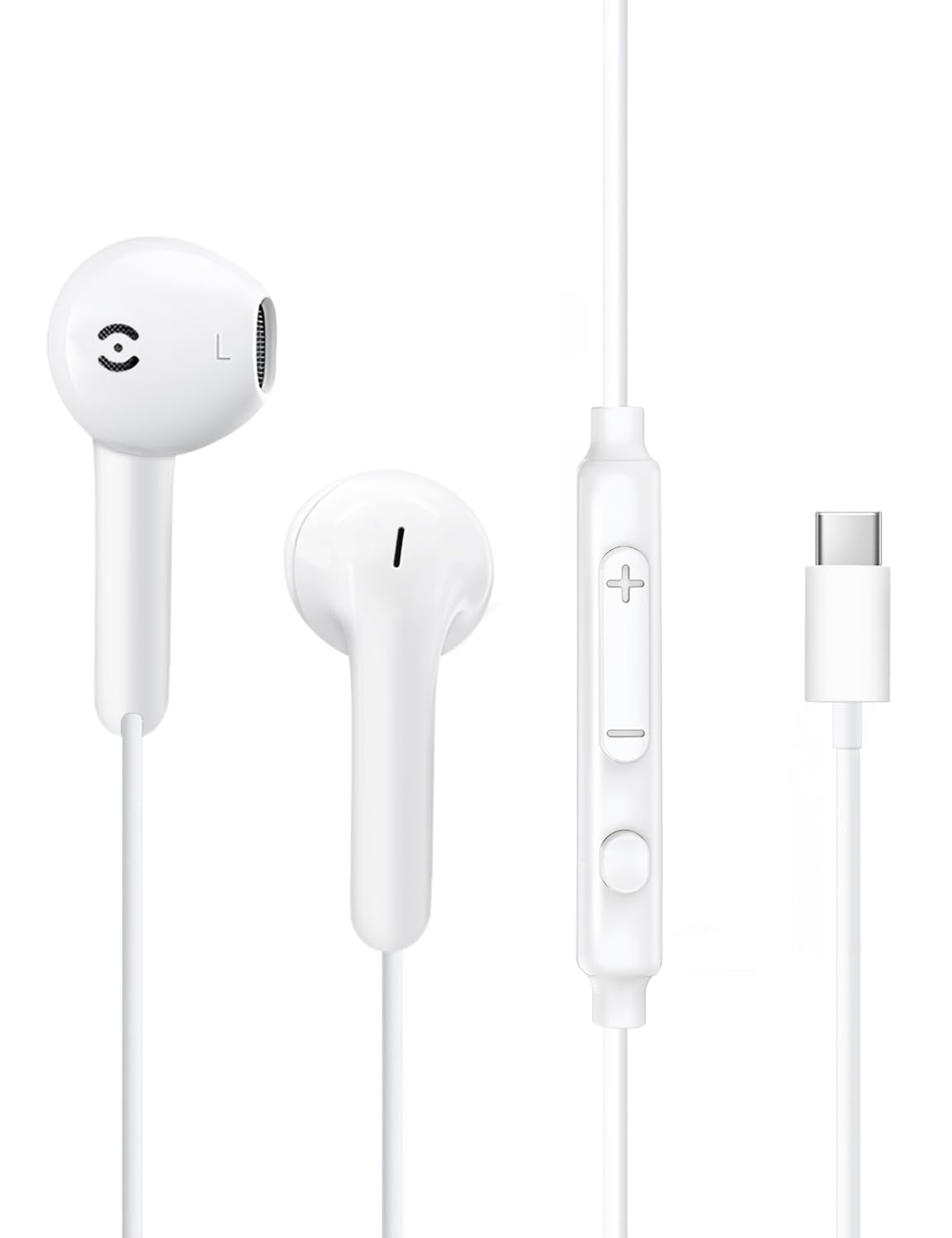 Auriculares Con Cable USB-C Con Micrófono - Compatibles IPhone 16/15, Samsung Galaxy, Huawei, Control Volumen